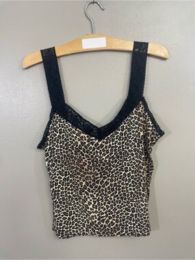 Harold’s women’s size Large leopard print tank animal tank